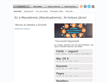 Tablet Screenshot of macacademia.hu